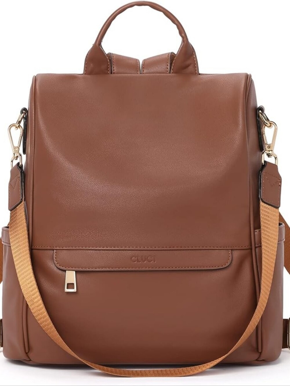 New Cluci Backpack Purse Brown